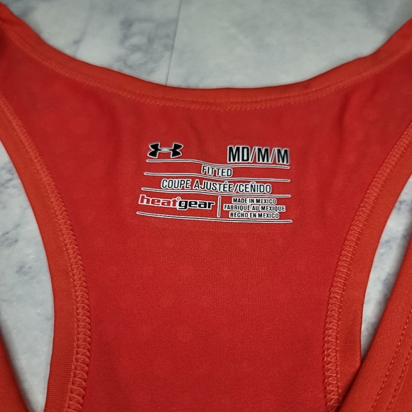 Under Armour V-neck Tech Tank Heat Gear Fitted Medium - Picture 6 of 11